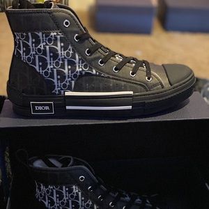 Dior B23 High Top Canvas Oblique Black